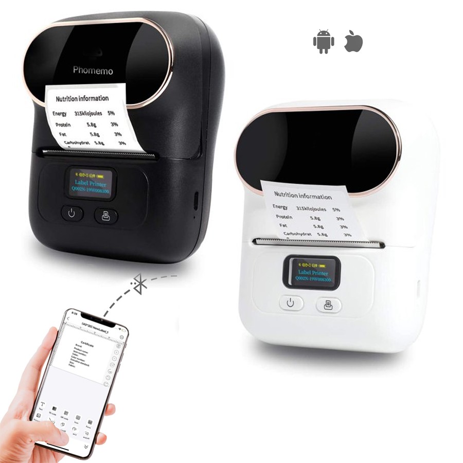 Imprimanta termica, portabila, Bluetooth, 57 mm, Windows/Android/iOS, print 5 viteze Negru - imagine 44